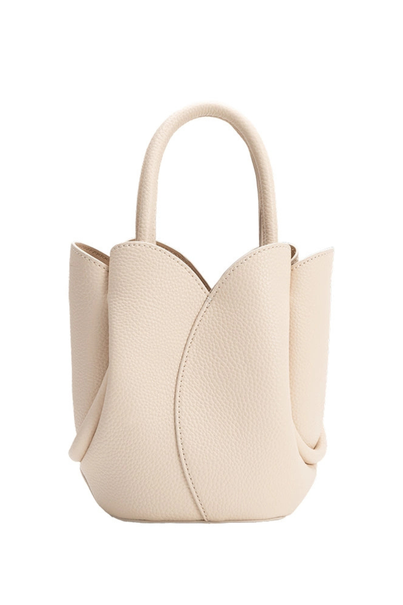 Tulip Mini Recycled Vegan Leather Top Handle Bag – Edie Boutique