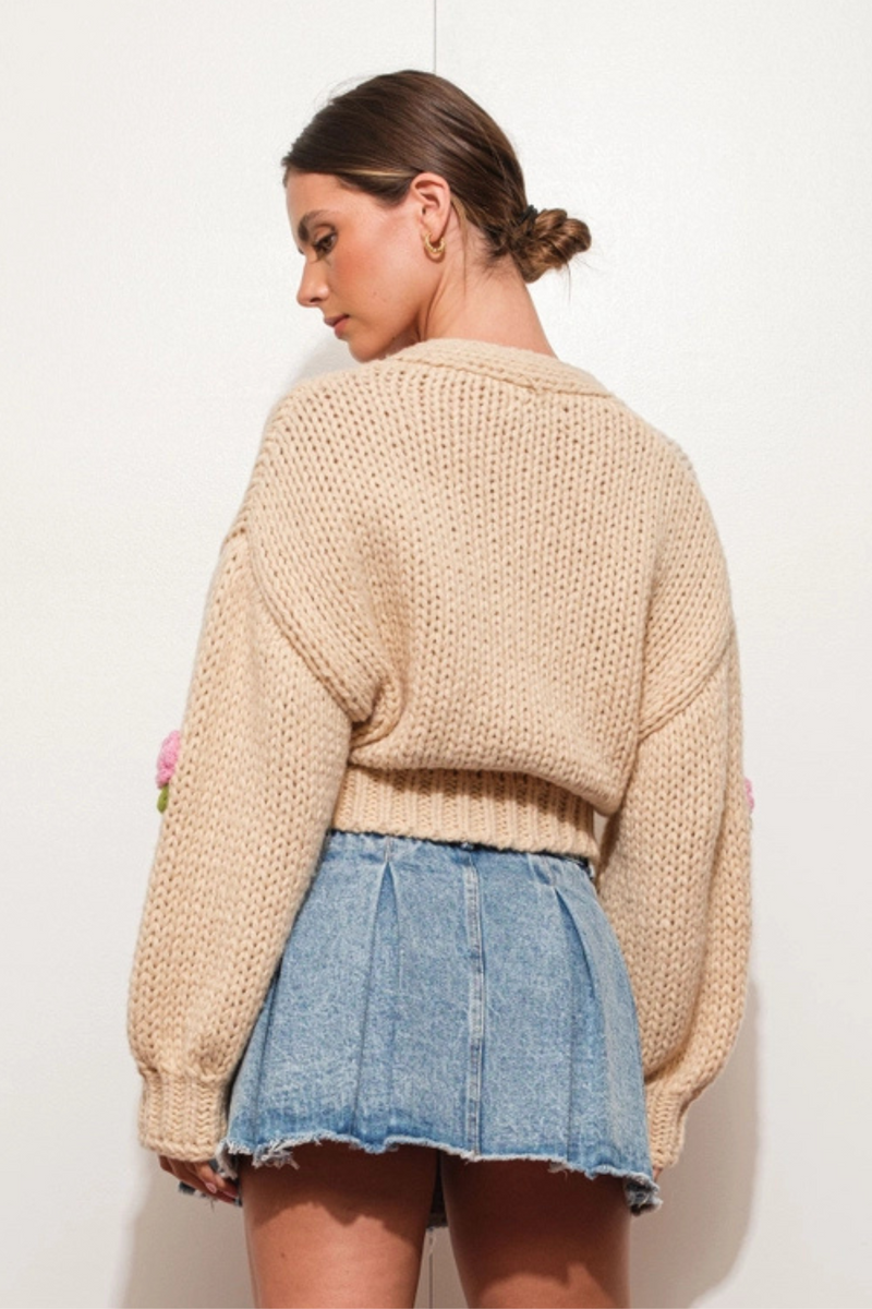Rose Knit Cardigan – Edie Boutique