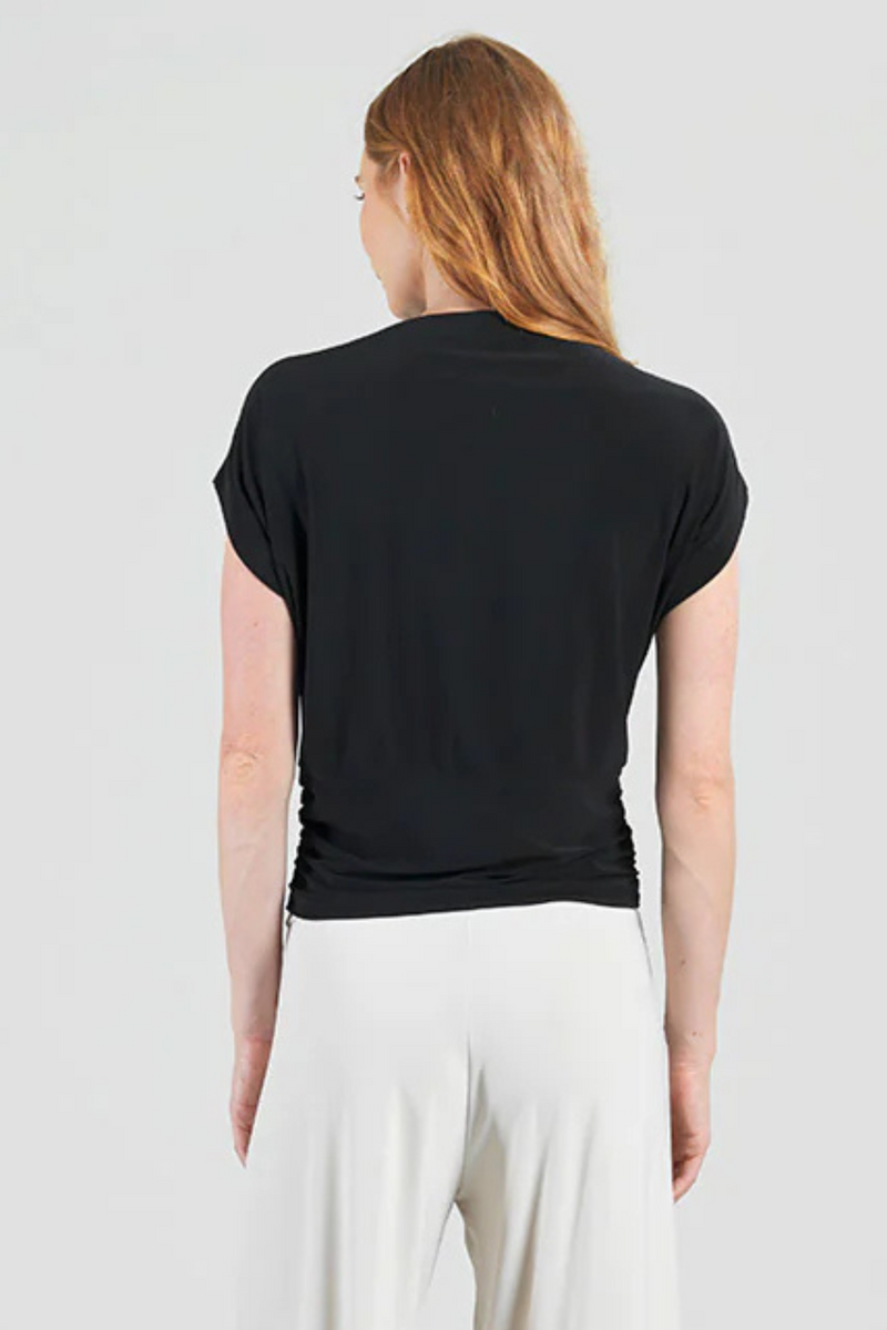 Side Ruched Boat Neck Top – Edie Boutique