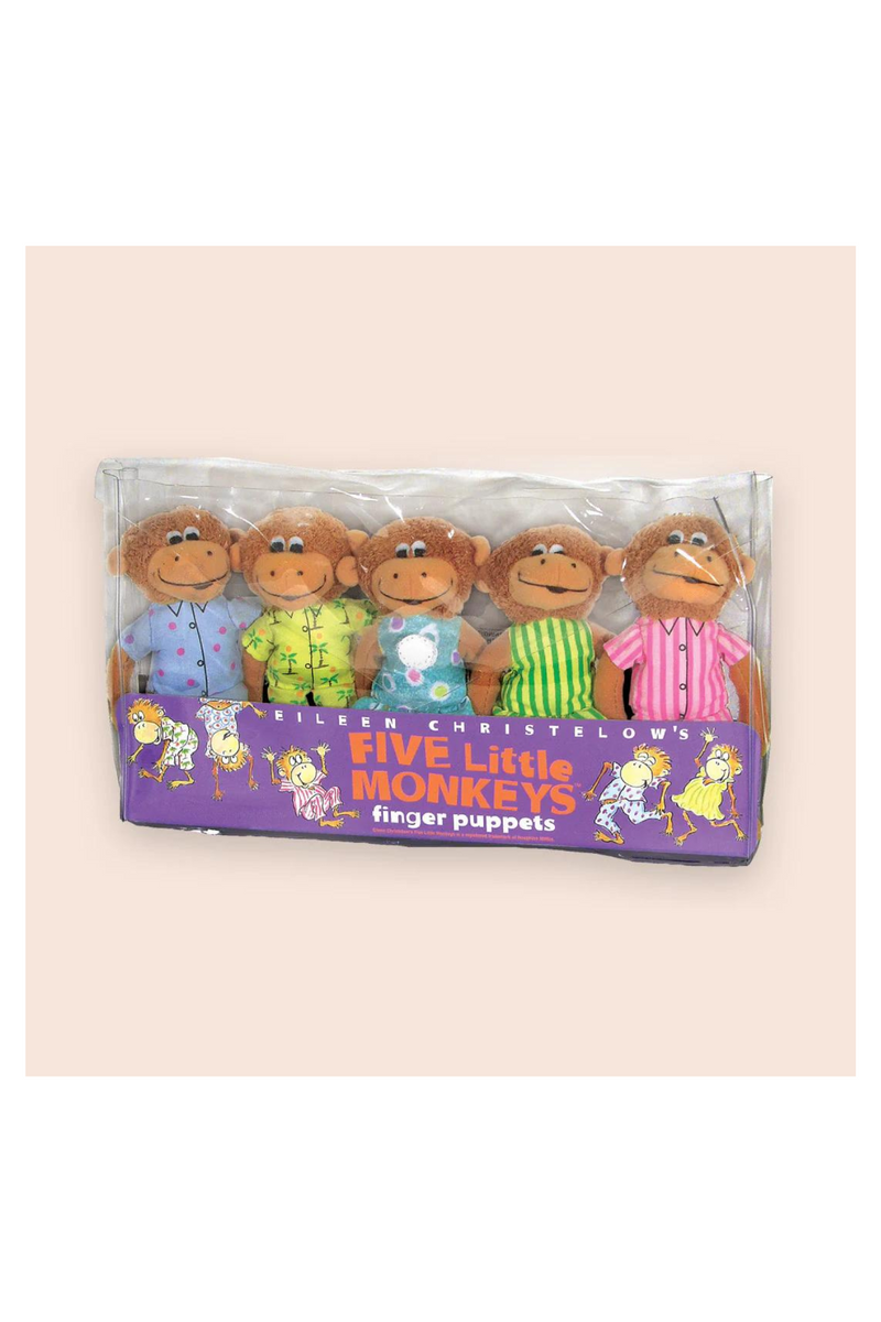 Five Little Monkeys Plush Finger Puppets – Edie Boutique