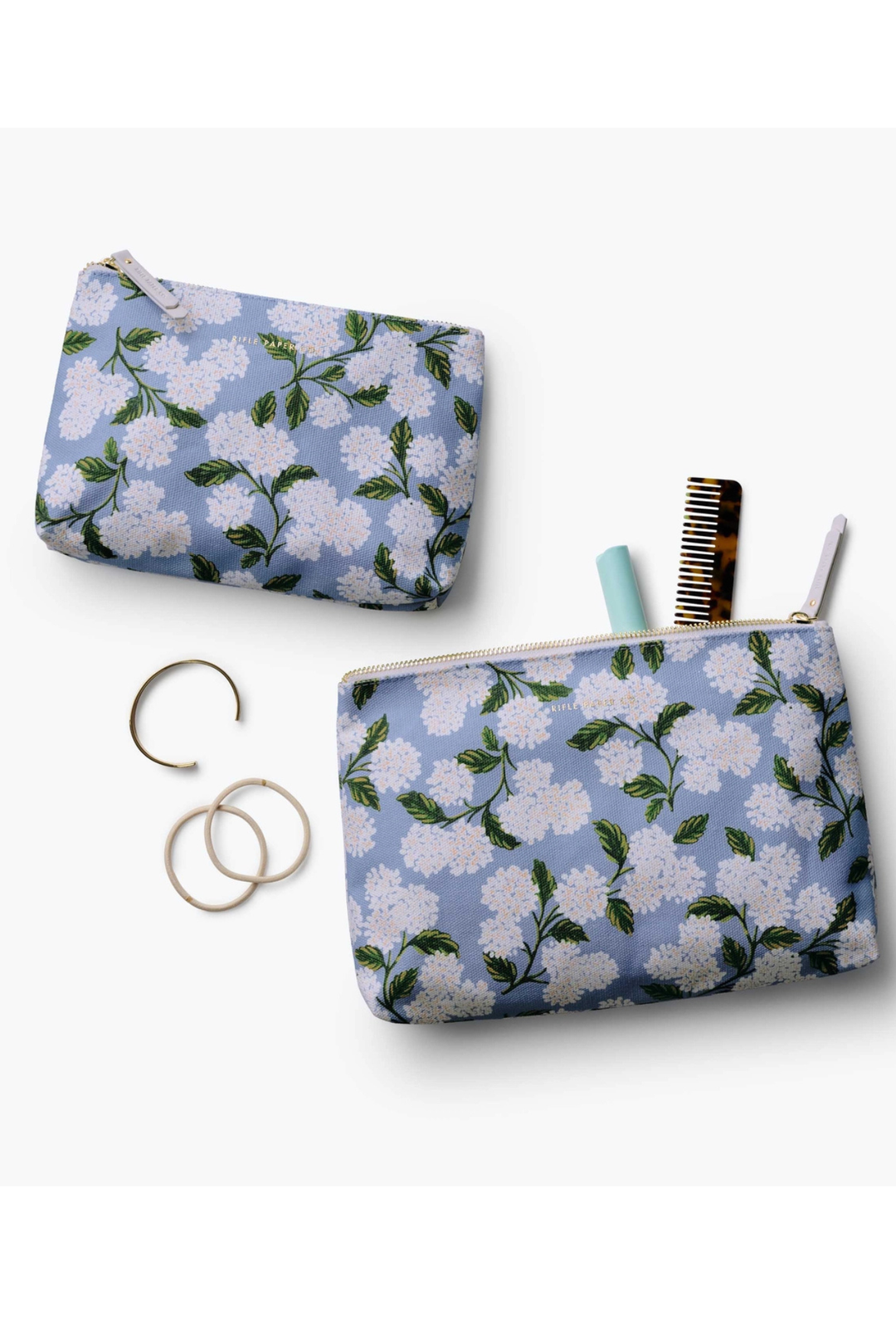 Hydrangea Zippered Pouch Set – Edie Boutique
