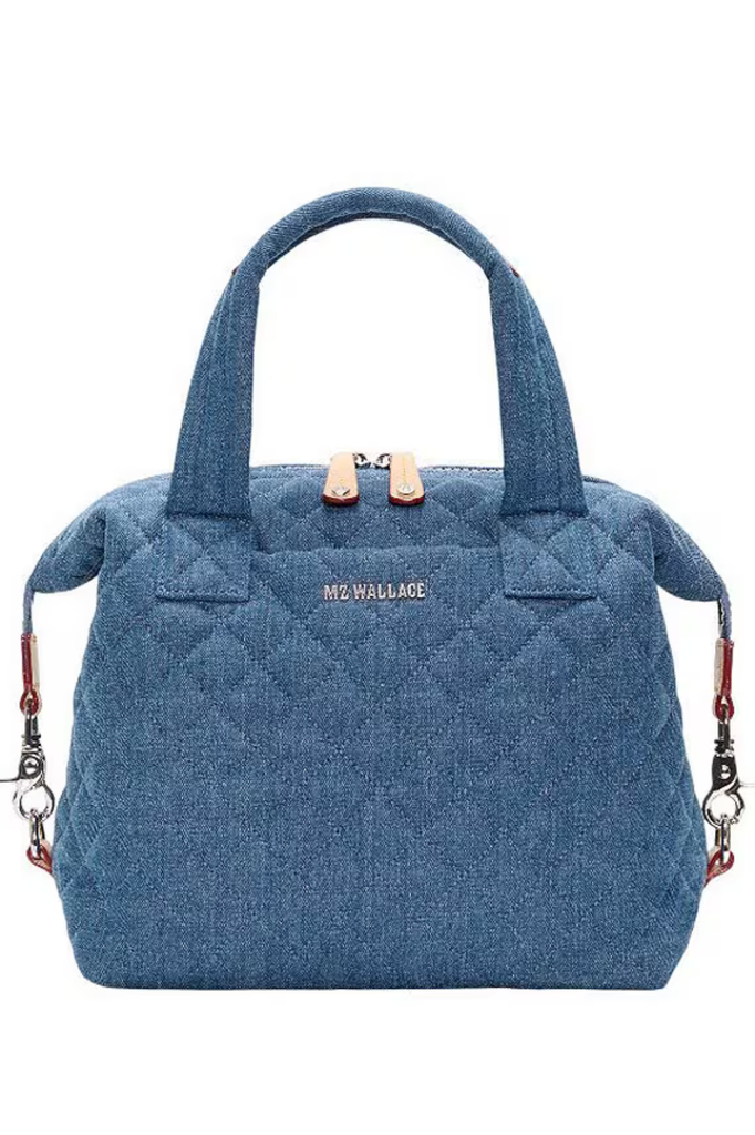 MZ WALLACE Small Sutton Deluxe Purse-True Blue Denim – Edie Boutique