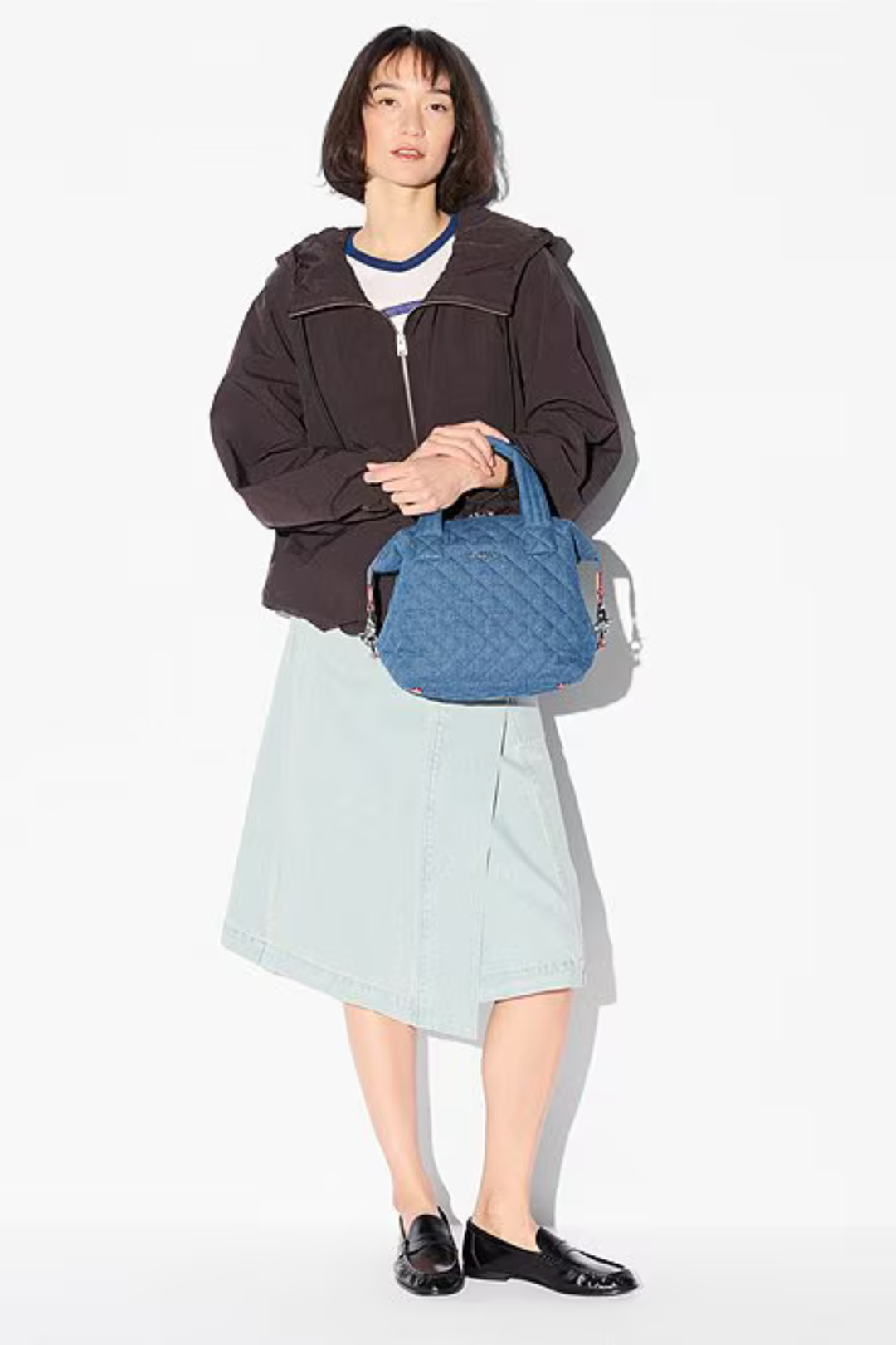 MZ WALLACE Small Sutton Deluxe Purse-True Blue Denim – Edie Boutique