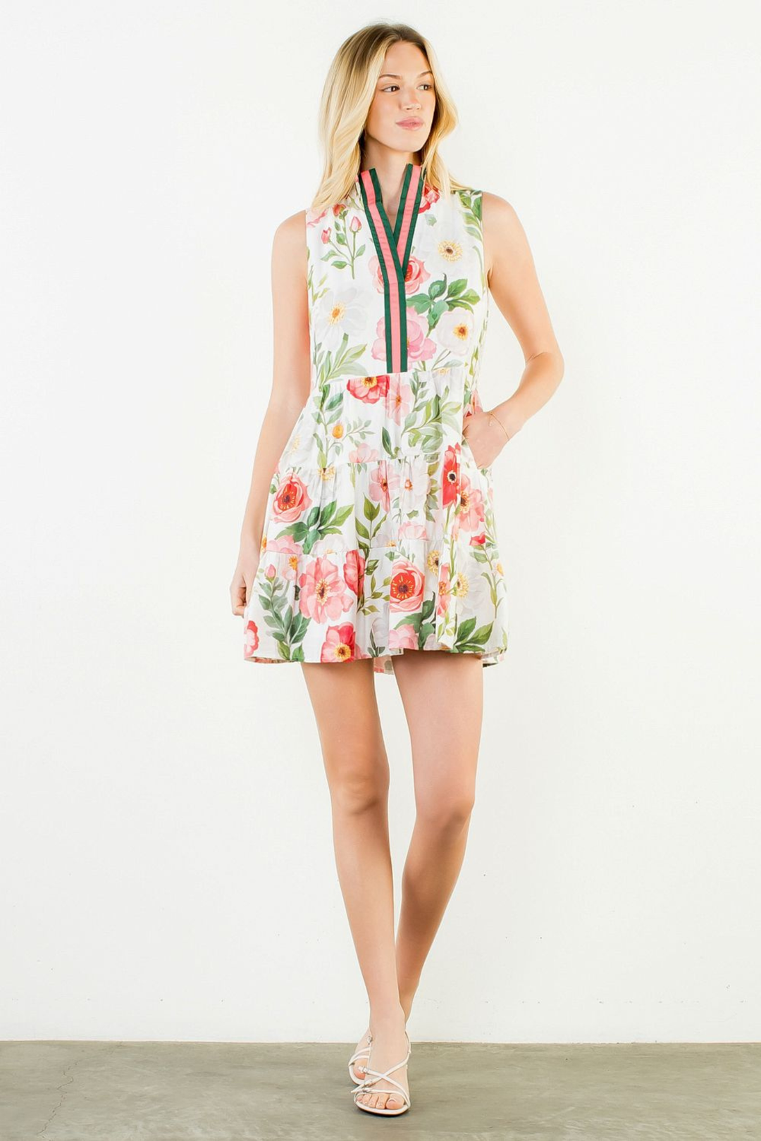 floral flowy dress Lily Pleated Maxi  VICI this maxi dress exudes smart elegance while offering a soft and easy Elegant Plus Size Floral Cowl