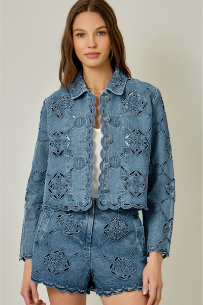 Eyelet Jacket – Edie Boutique