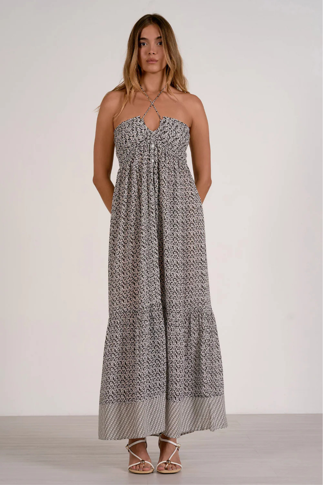 Tie Front Maxi Dress – Edie Boutique