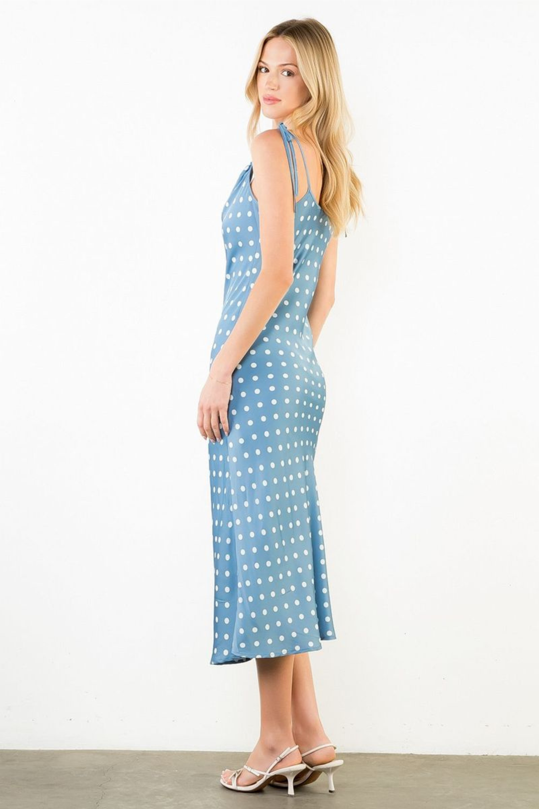 polka dot waist tie midi dress Tie Strap Polka Dot Midi Dress – Edie Boutique