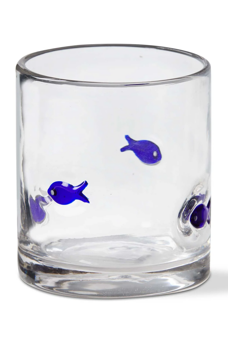 Fish Double Old-Fashioned Glass
