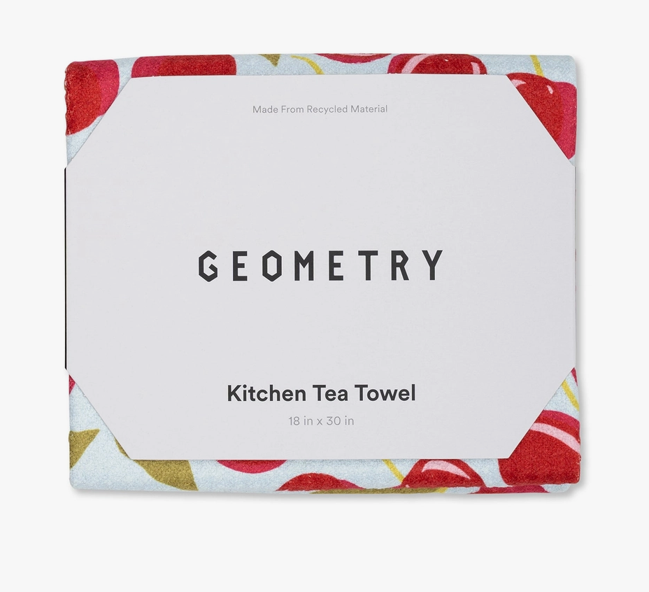 Geometry Vintage Ornaments Tea Towel