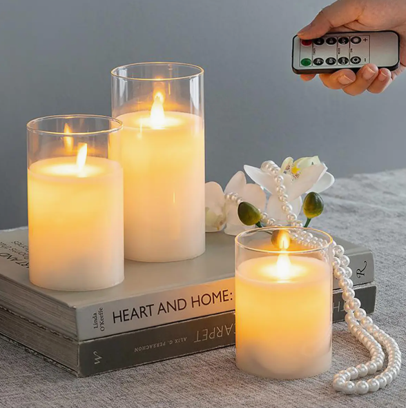 Set of 3 Led Flameless Candles